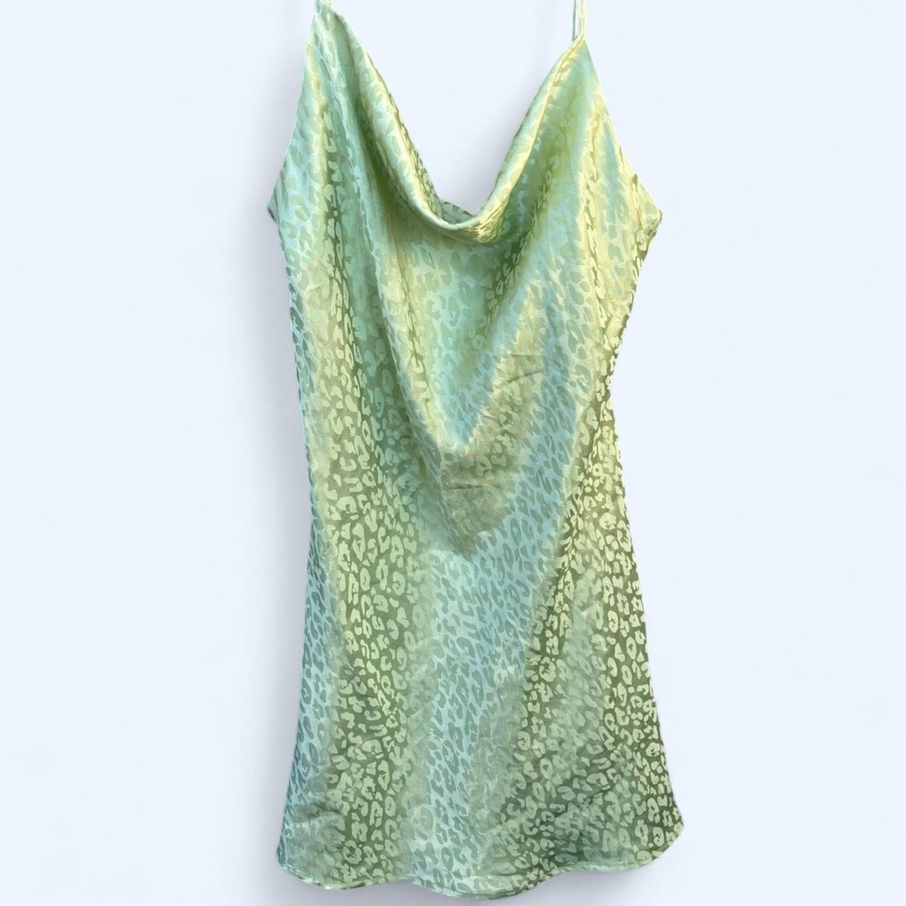 Audrey 3+1 Mint Animal Print Dress